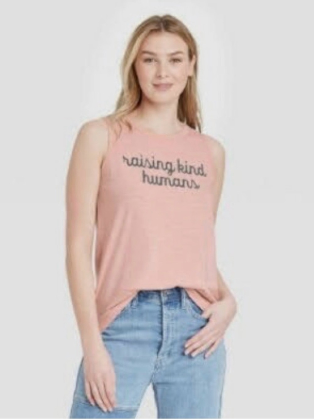 NWT Grayson Threads “Raising Kind Humans” Graphic Tee/Tank Gray XXL